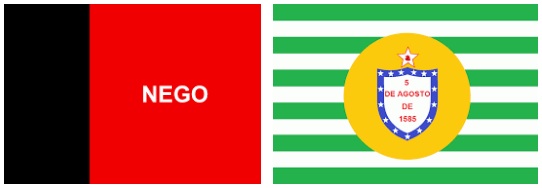 bandeira atual e antiga da paraiba
