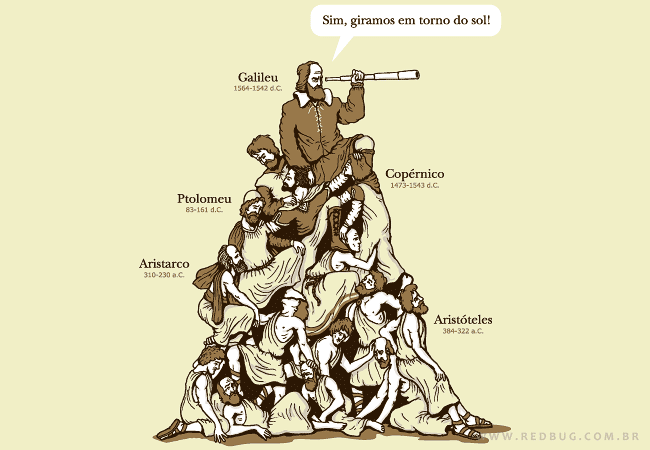 heliocentrismo ciencia ombros gigantes