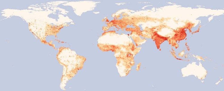 Population Density worldmap