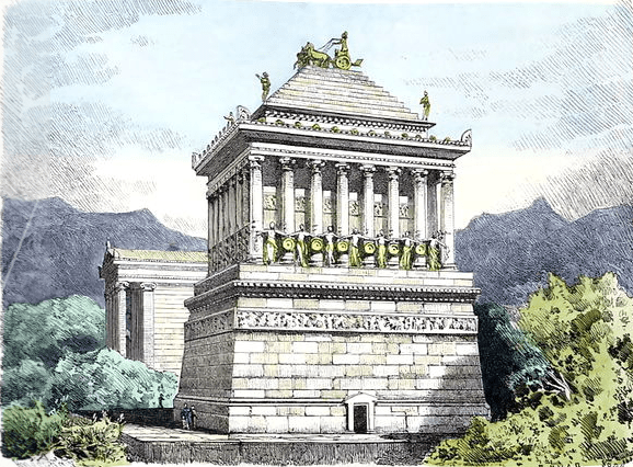 Mausoleum_at_Halicarnassus_by_Ferdinand_Knab_(1886)